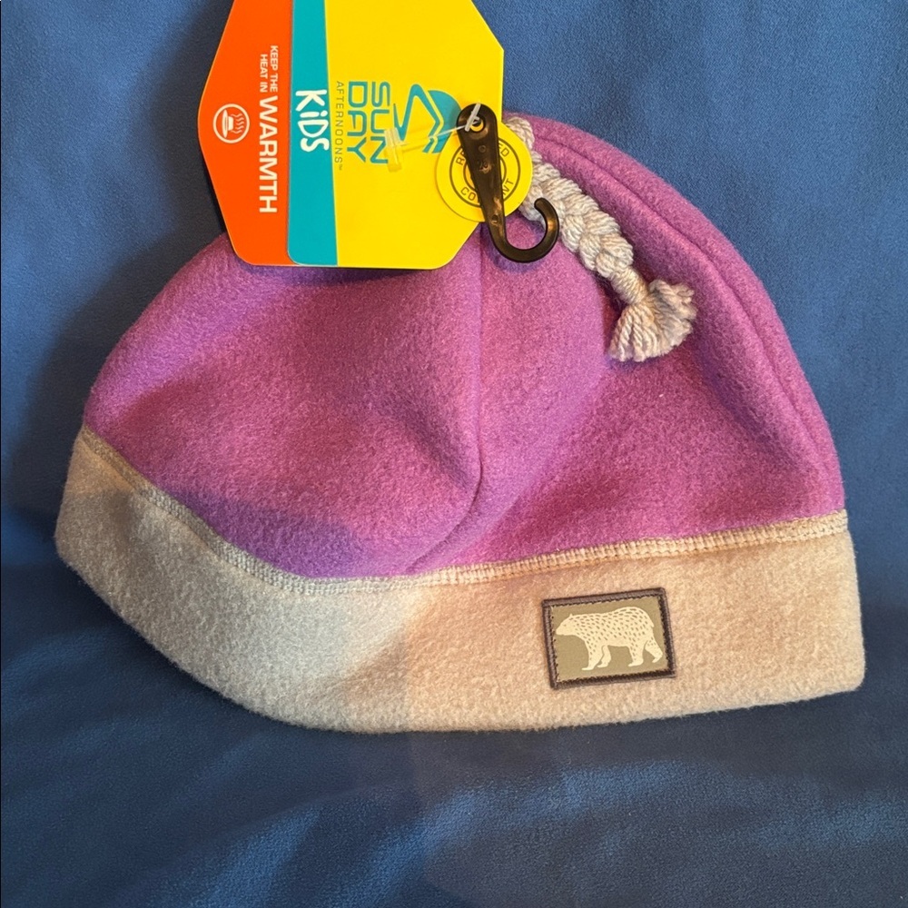 Sunday Afternoons Kids Winter Hat cozy, critter, beanie small/medium Dewberry